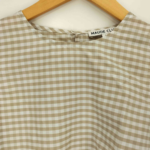 Maude Club ALFIE TOP ギンガムチェック ノースリーブ ブラウス レディース import:S