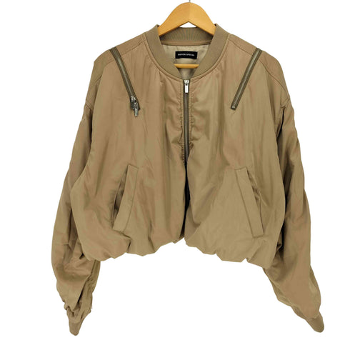 メゾンスペシャル MAISON SPECIAL 24SS Shoulder Zip Nylon Blouson ショルダー ジップ ナイロン ブルゾン レディース FREE