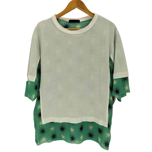 アンダーカバー UNDERCOVER 20SS 星柄 レイヤード 半袖 Tシャツ メンズ 2