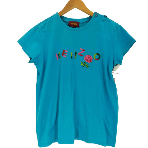 ケンゾー KENZO ロゴ 花 刺繍 半袖 Tシャツ メンズ M