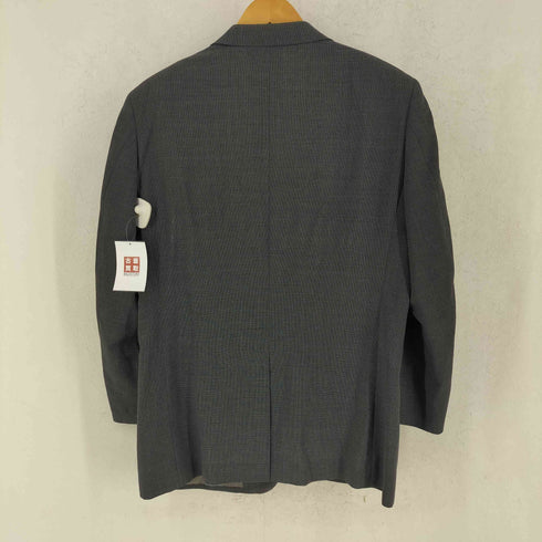 00s GINZA SAWAMOTO ギンザサワモト ウール ポリ 背抜き テーラードジャケット タック スラックス セットアップ メンズ
