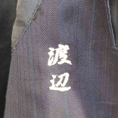 90s GINZA SAWAMOTO ギンザサワモト ウール ストライプ テーラードジャケット タック スラックス セットアップ メンズ