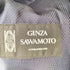 00s GINZA SAWAMOTO ギンザサワモト ウール ストライプ テーラードジャケット ツータック スラックス セットアップ メンズ