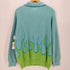 サプライヤー SUPPLIER FIRE PATTERN HALF ZIP KNIT メンズ JPN:XL