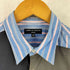 コムデギャルソンオム COMME des GARCONS HOMME 00s AD2009 09AW 異素材パッチワーク レギュラーカラー ストライプ シャツ メンズ XS