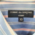 コムデギャルソンオム COMME des GARCONS HOMME 00s AD2009 09AW 異素材パッチワーク レギュラーカラー ストライプ シャツ メンズ XS