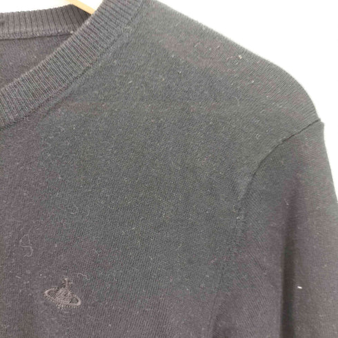 ヴィヴィアンウエストウッドレッドレーベル Vivienne Westwood RED LABEL オーブ刺繍 Vネック ニットカーディガン レディース JPN:3