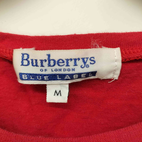 バーバリーブルーレーベル BURBERRY BLUE LABEL ホースマーク刺繍 コットン クルーネック タンクトップ レディース import:M