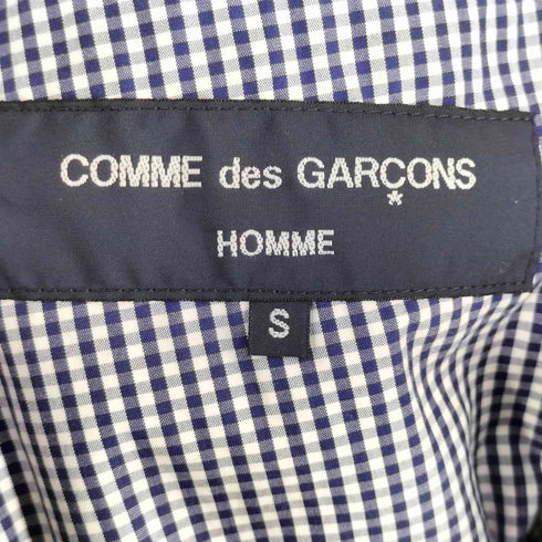 コムデギャルソンオム COMME des GARCONS HOMME 00s AD2006 07SS 裏地 ストライプ チェック 切替 2B デニム テーラードジャケット メンズ S