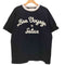 SATUR BON VOYAGE 立体ロゴ 半袖 リンガー Tシャツ レディース