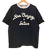 SATUR BON VOYAGE 立体ロゴ 半袖 リンガー Tシャツ レディース