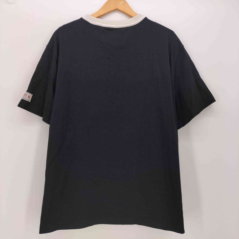 SATUR BON VOYAGE 立体ロゴ 半袖 リンガー Tシャツ レディース
