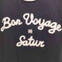 SATUR BON VOYAGE 立体ロゴ 半袖 リンガー Tシャツ レディース