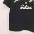 SATUR BON VOYAGE 立体ロゴ 半袖 リンガー Tシャツ レディース