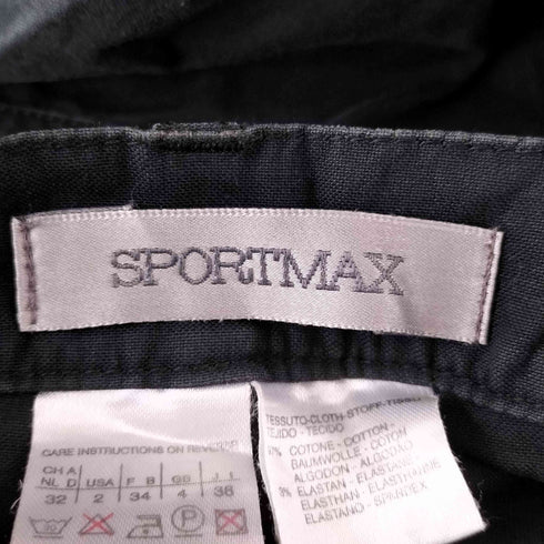 スポーツマックス SPORTMAX コインポケット フレア チノパンツ レディース JPN:36