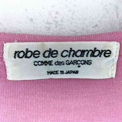 ローブドシャンブルコムデギャルソン robe de chambre COMME des GARCONS 90s AD1996 97SS コットン ウール 異素材 ドッキング 半袖 ワンピース レディース