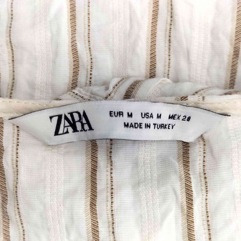 ザラ ZARA ストライプ ワンピース レディース import:M
