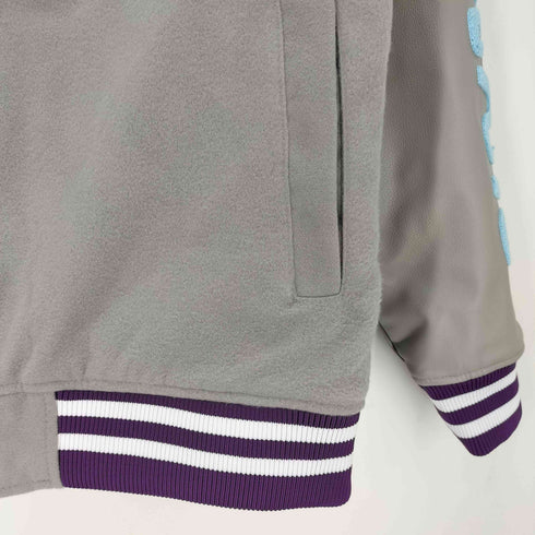 ミシカ MISHKA TROUBLEMAKER VARSITY JACKET ワッペン 暮らし 死んだ 裏地キルティング 中綿 スタジャン メンズ JPN:XL