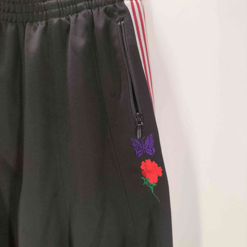 ワイルドサイドヨウジヤマモト WILDSIDE YOHJI YAMAMOTO 2024SS ザデル トラック パンツ イージー サイドライン 蝶 牡丹 刺繍 ロゴ メンズ JPN:XS