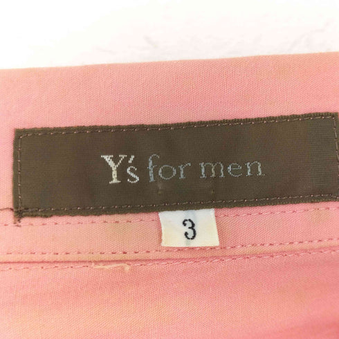 ワイズフォーメン Ys for men 17SS コットン フラップポケット 半袖 オープンカラーシャツ メンズ 3