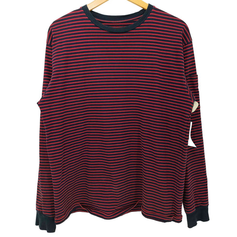ニードルズ Needles L/S Crew Neck Tee Cotton Stripe Jersey 長袖クルーネックTシャツ コットン ストライプ ジャージ メンズ JPN:M