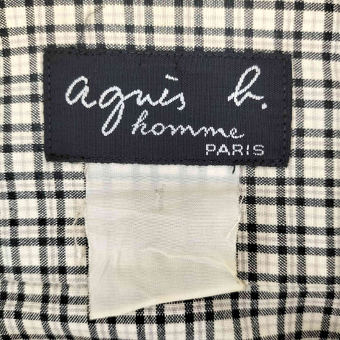 アニエスベーオム Agnes b.homme チェック ロングスリーブシャツ サンライズ メンズ