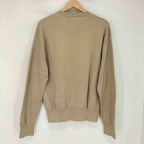 ザラ ZARA 25AW MAN EDITION コットンラミー Vネックセーター メンズ JPN:L