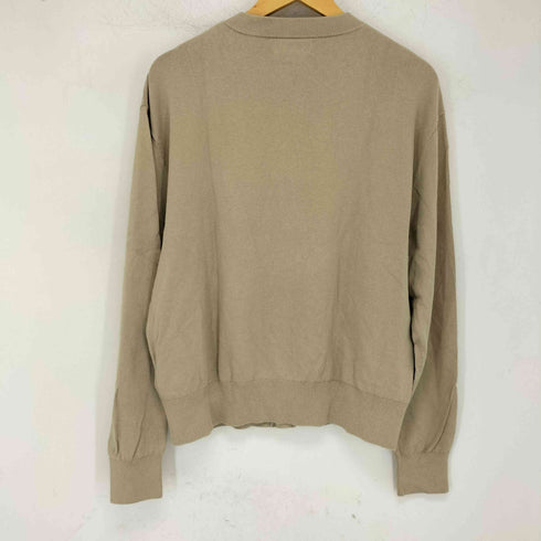 ザラ ZARA 25AW MAN EDITION コットンラミー クルーネックカーディガン メンズ JPN:L