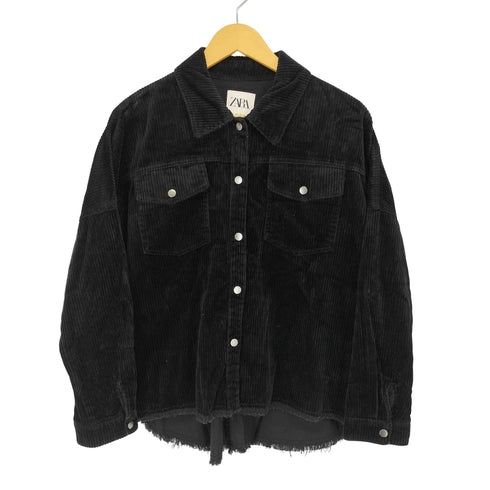 ザラ ZARA コーデュロイフリンジ トラッカージャケット レディース JPN:S