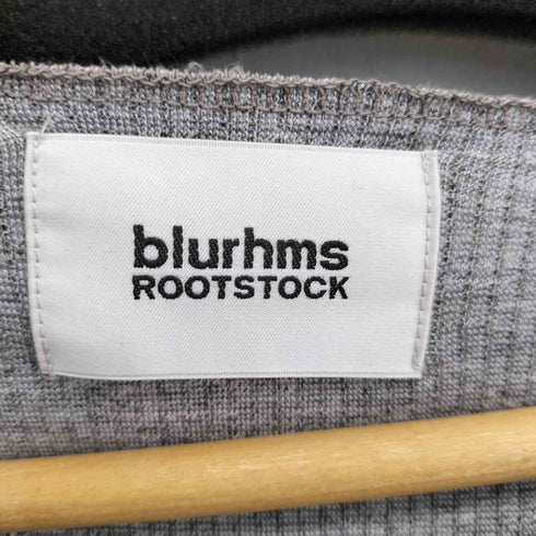 ブラームスルーツストックス blurhms ROOTSTOCK ワッフル スキッパーTシャツ メンズ