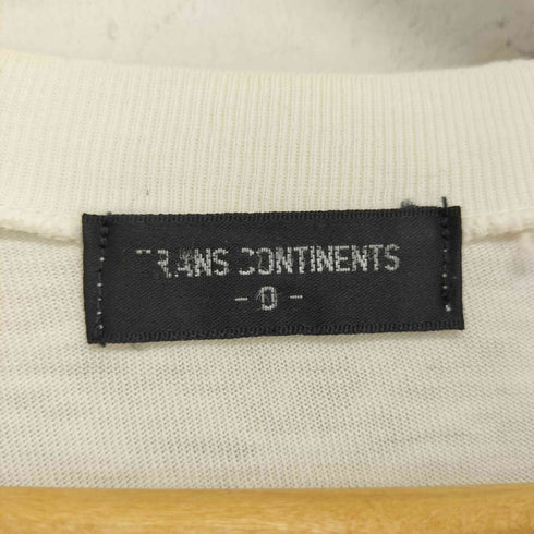 トランスコンチネンツ TRANS CONTINENTS 袖裾シングル バンド グラフィックプリントTシャツ レディース JPN:0