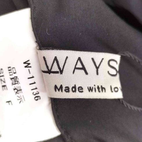 WAYS will キルティングオーバーサイズジャケット レディース FREE