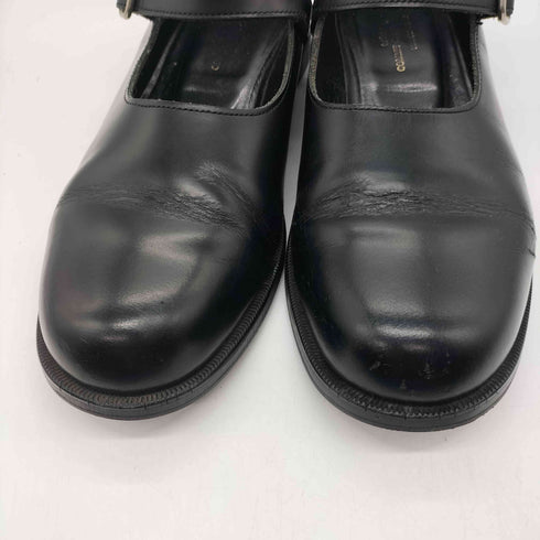 トリココムデギャルソン tricot COMME des GARCONS Black Leather Mary Janes 本革 ブラック レザー メリージェーン ローファー archive アーカイブ レディース JPN:23.5