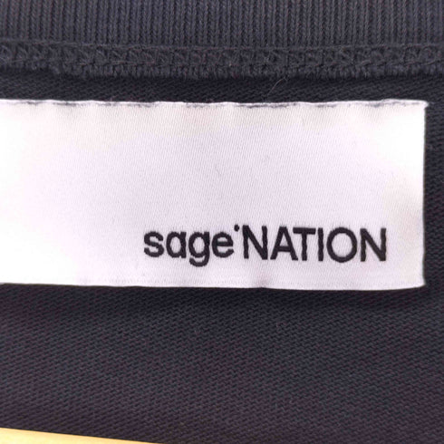 sage NATION セイジネーション LS LOOK TEE ロングスリーブ ロック 長袖Tシャツ メンズ L