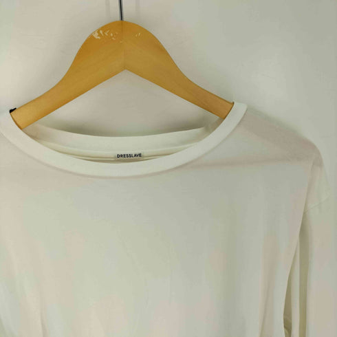 ドレスレイブ DRESSLAVE 五分袖 裾リブ カットソー レディース JPN:38
