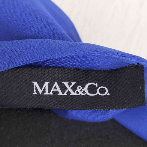 マックスアンドコー MAX&CO. ベルト付 アシンメトリー ドレープ 半袖 ワンピース レディース JPN:38