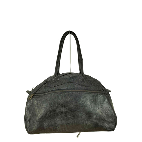 jas M.B. ジャスエムビー MADE IN ENGLAND 英国製 スモール トラベラー クラック 加工 本革 クランチ レザー ワンショルダー ボストン バッグ riri ジップ メンズ