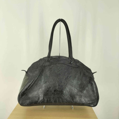jas M.B. ジャスエムビー MADE IN ENGLAND 英国製 スモール トラベラー クラック 加工 本革 クランチ レザー ワンショルダー ボストン バッグ riri ジップ メンズ