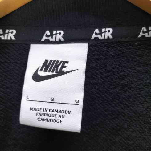 ナイキ NIKE 22SS Sportswear Air 1/4 Zip Fleece Top ハーフジップ ショート クロップド フリース プルオーバー レディース import:L