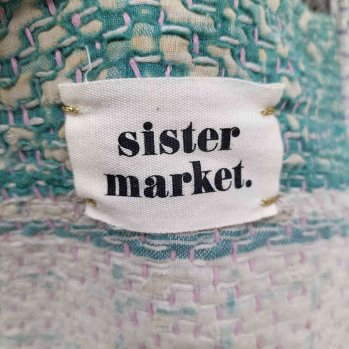 sister market 刺繍 マルチカラー トートバッグ レディース