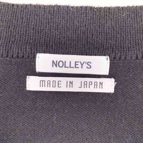 ノーリーズ NOLLEY’S リサイクルコットン Vネックニットプルオーバー メンズ M