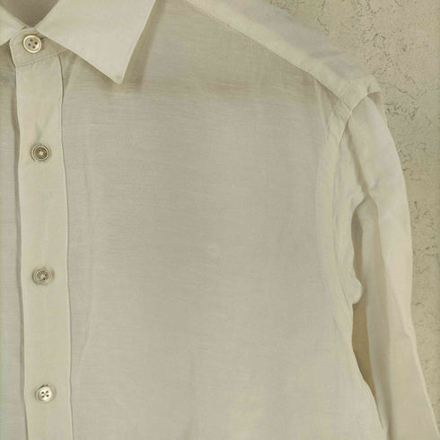 ノーリーズ NOLLEY’S GOODMAN キュプラリネン レギュラーカラーシャツ メンズ S
