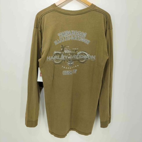 ハーレーダビッドソン HARLEY-DAVIDSON 00s イーグル プリント ロングスリーブ Tシャツ 長袖 メンズ