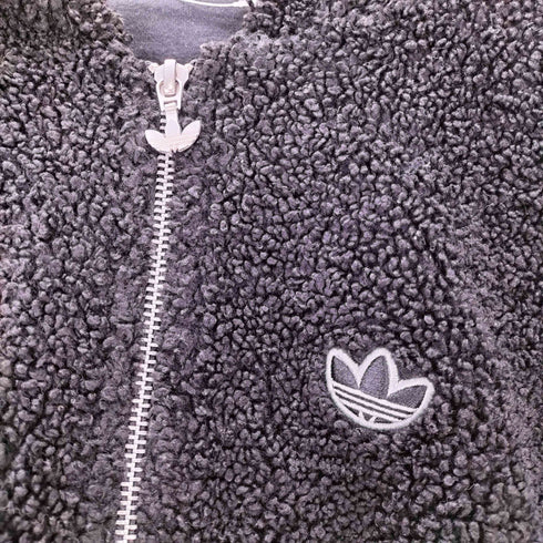 アディダスオリジナルス adidas Originals 3ストライプ ライン ボア フリース ジャケット レディース import:L
