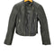 ザラ ZARA Double Leather Motorcycle Jacket シンセティック レザー ショート クロップド ダブル ライダース ジャケット レディース import:M