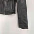 ザラ ZARA Double Leather Motorcycle Jacket シンセティック レザー ショート クロップド ダブル ライダース ジャケット レディース import:M