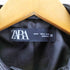 ザラ ZARA Double Leather Motorcycle Jacket シンセティック レザー ショート クロップド ダブル ライダース ジャケット レディース import:M