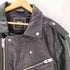 ザラ ZARA Cowhide Double Leather Motorcycle Jacket 水牛革 本革 シボ カウレザー ダブル ライダース ジャケット メンズ import:XL