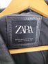 ザラ ZARA Cowhide Double Leather Motorcycle Jacket 水牛革 本革 シボ カウレザー ダブル ライダース ジャケット メンズ import:XL