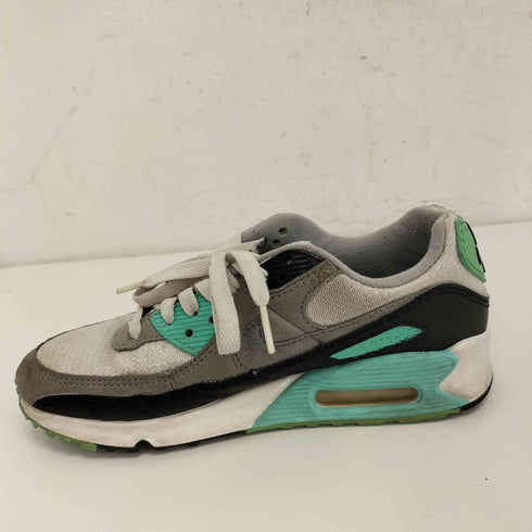 ナイキ NIKE AIR MAX 90 WHITE/PARTICLE GREY-TURQUOISE-BLACK レディース JPN:23.5